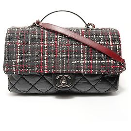 Sac à bandoulière 2-Way en tweed matelassé Chanel