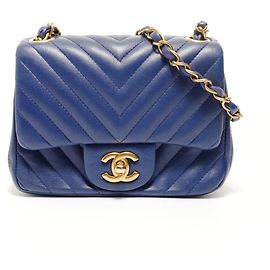 Borsa a tracolla Chanel in agnello Chevron