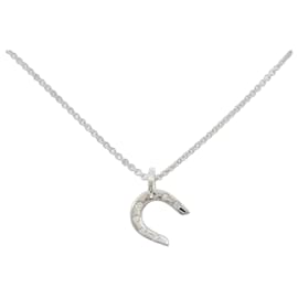 Collier en or blanc 18K et diamants Hermes - Hermès