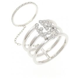 Anello Gucci GG Running in oro bianco