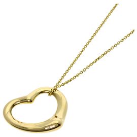 Tiffany & Co. Open Heart Halskette aus 18K Gelbgold