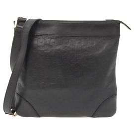 Borsa a tracolla in pelle nera Gucci 272396