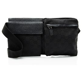 Bolsa de cintura Gucci GG Canvas com bolso duplo