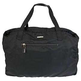 Borsa Boston in nylon Gucci Nera