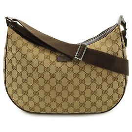 Borsa a tracolla Gucci GG Canvas e pelle