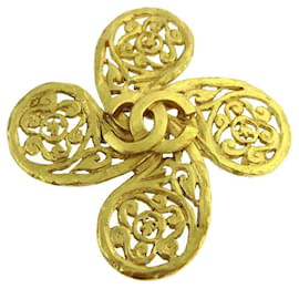 Logo Chanel CC placcato oro