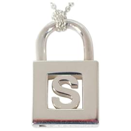 Pendente charm iniziale S lucchetto in argento sterling 925 Tiffany & Co.