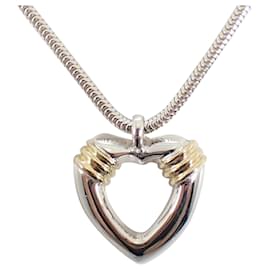 Collana con pendente a cuore in oro rosa 18K e argento sterling Tiffany & Co.