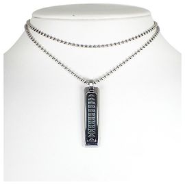 Collana con pendente piatto Tiffany & Co. Makers 925 Titanium Paloma Picasso
