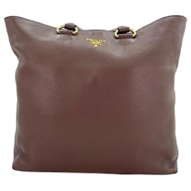 Borsa Tote 2-Way marrone Prada