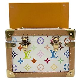 Bauletto Louis Vuitton x™ Mal Pyramid Trunk in bianco