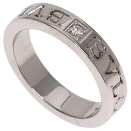 Bulgari Bvlgari Double Logo Diamantring aus 18K Weißgold