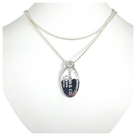 Tiffany & Co. 925 Return to Oval Tag Langhalskette mit Anhänger