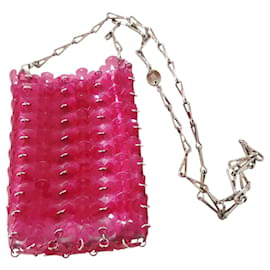Paco Rabanne Mini Hawaï Bolso bandolera rosa