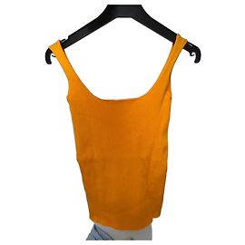 Sandro Paris Geripptes Strick-Tanktop