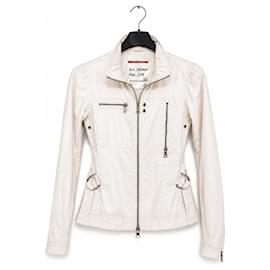 Prada Damen Baumwolljacke - Elfenbein