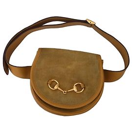 Gucci Marsupio Horsebit in Camoscio