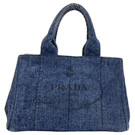 Borsa Tote Prada Canapa Denim