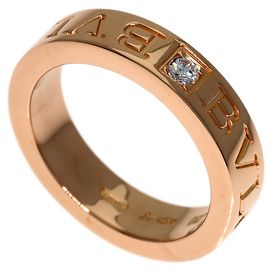 Bulgari Anello Bvlgari Double Logo con Diamanti