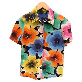 Love Moschino Camisa floral de manga corta