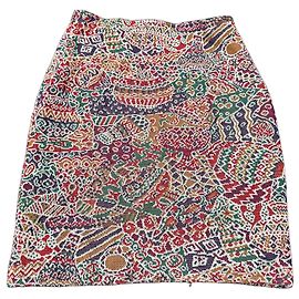 Gonna midi Missoni con motivo zigzag multicolore