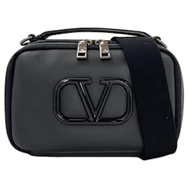 Borsa a 2 vie con logo V Valentino