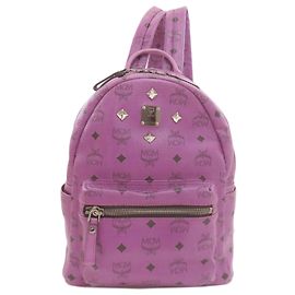 Zaino in PVC viola da donna MCM