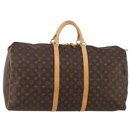 LOUIS VUITTON Monogram Keepall 60 Boston Bag M41422 LV Auth 188333SAV