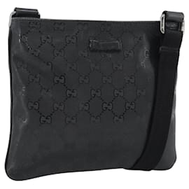 Borsa a tracolla GUCCI GG Implementation PVC Nero Argento Auth BA13608