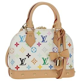 LOUIS VUITTON Monogram LV x TM Alma BB Hand Bag 2way White M13078 Auth 188884SM - Louis Vuitton