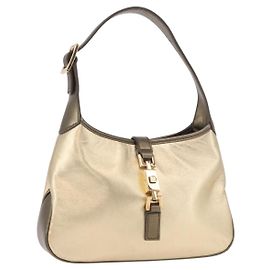 Pochette Jackie GUCCI in pelle con dettagli dorati 005 0775 Auth 189055V