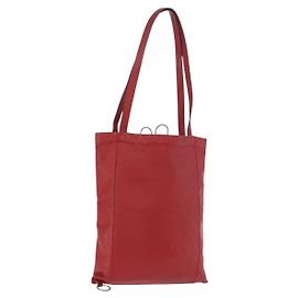 Miu Miu Tote Bag Leder Rot Auth ka4953A