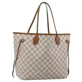 LOUIS VUITTON Borsa Tote Neverfull MM Damier Azur N41605 LV Auth ka4858