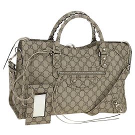 GUCCI GG Supreme Gucci The Hacker Project Balenciaga PVC 681695 Auth yk20509SM