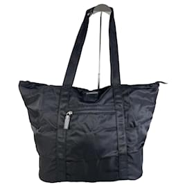 Borsa Tote in Nylon Vintage Gucci Nera Argento