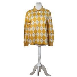 Polo de Algodón Vintage Dior Amarillo Crema L