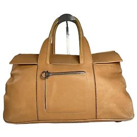 Vintage Salvatore Ferragamo Leather Handbag Camel