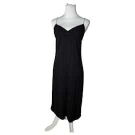 Vestido de seda vintage Loewe negro S