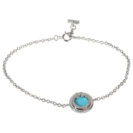Pulsera Tiffany T Circle en oro blanco, turquesa y diamantes de Tiffany & Co.