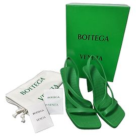Sandali in gomma Bottega Veneta Jimbo Parakeet Green Taglia 38