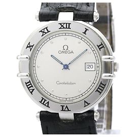 OMEGA Constellation Date Acciaio Quarzo Orologio da Uomo 196.0360