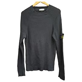 Stone Island Navy Baumwoll-Strickpullover