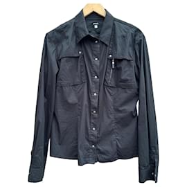 Versace Sport Camicia Utility in cotone nero