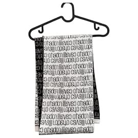 Sciarpa in lana Roberto Cavalli Logo Jacquard