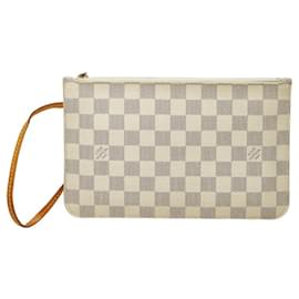 Borsa Louis Vuitton Damier Azur Neverfull MM con Accessory Pouch