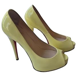 Christian Louboutin Vendome 120 Décolleté Vernice Giallo