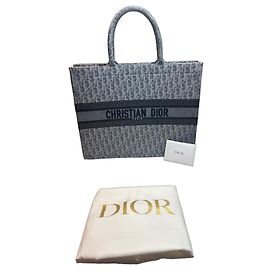 Dior Book Tote Media in tela Dior Oblique