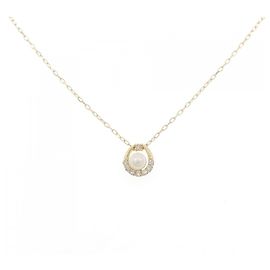 Autre Marque Collar de perlas Akoya y diamantes Au750