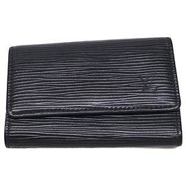 Portachiavi in pelle Epi nera Louis Vuitton