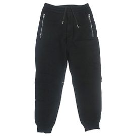 Alexander McQueen Organic Cotton Silk Bandana Zip Joggers - Black XS